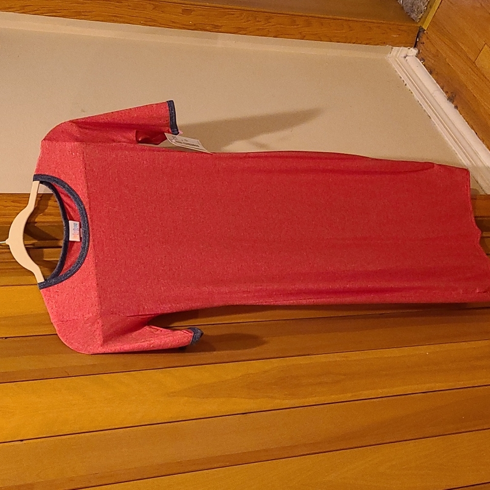 LuLaRoe Heathered Red Size XXS Julia Dress